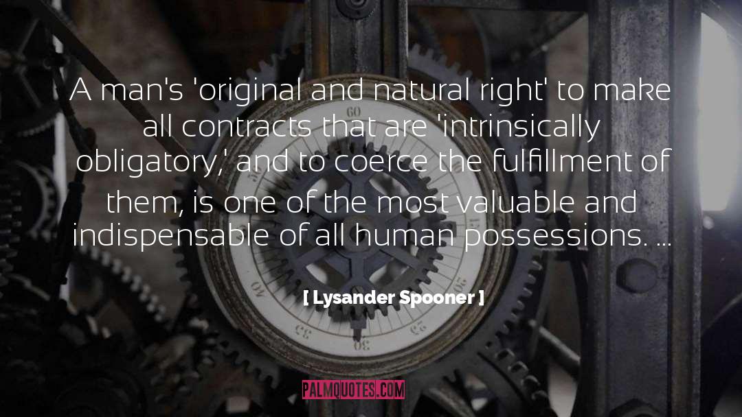Possessions quotes by Lysander Spooner