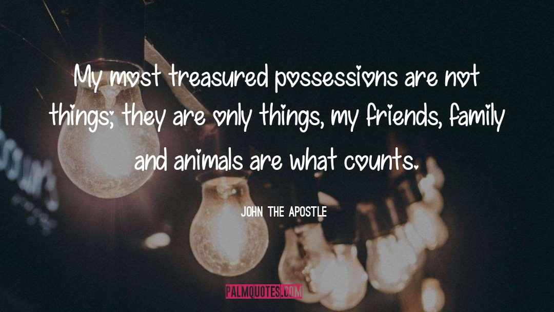 Possessions quotes by John The Apostle