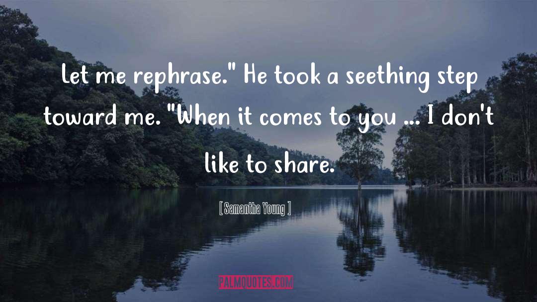 Possessive quotes by Samantha Young