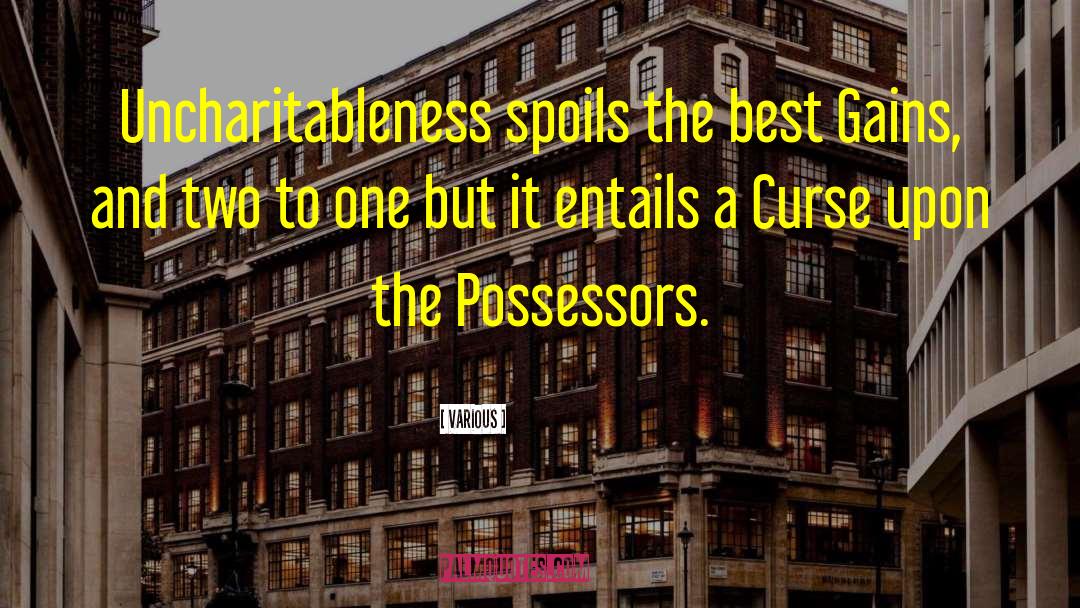 Possessors quotes by Various