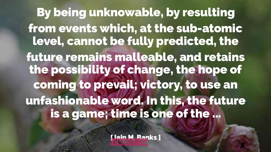 Possibility Of Change quotes by Iain M. Banks