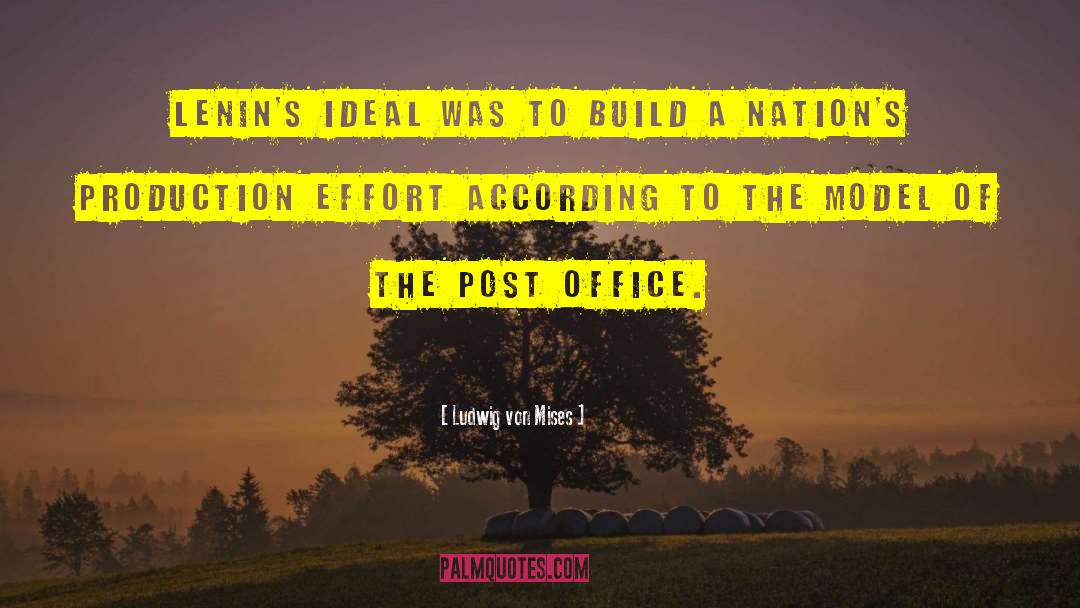 Post Office quotes by Ludwig Von Mises