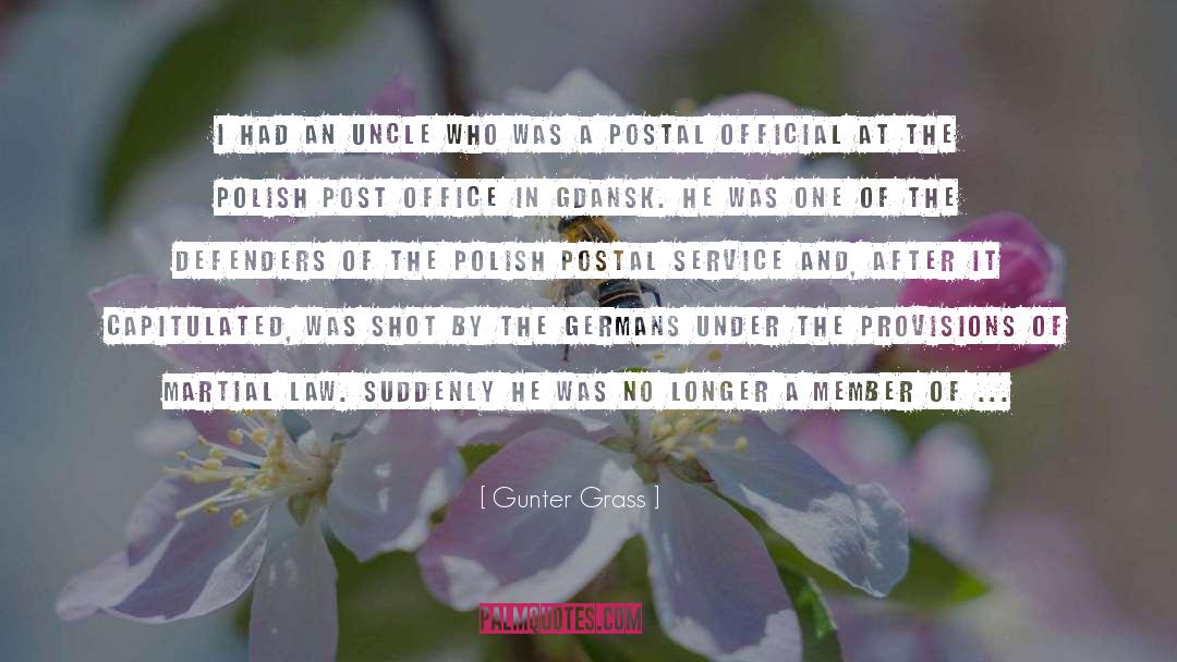 Post Office quotes by Gunter Grass