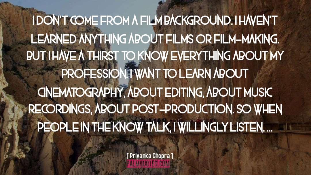 Post Production quotes by Priyanka Chopra