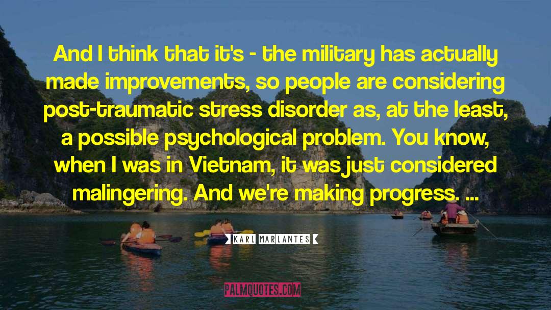 Post Traumatic Stress Disorder quotes by Karl Marlantes