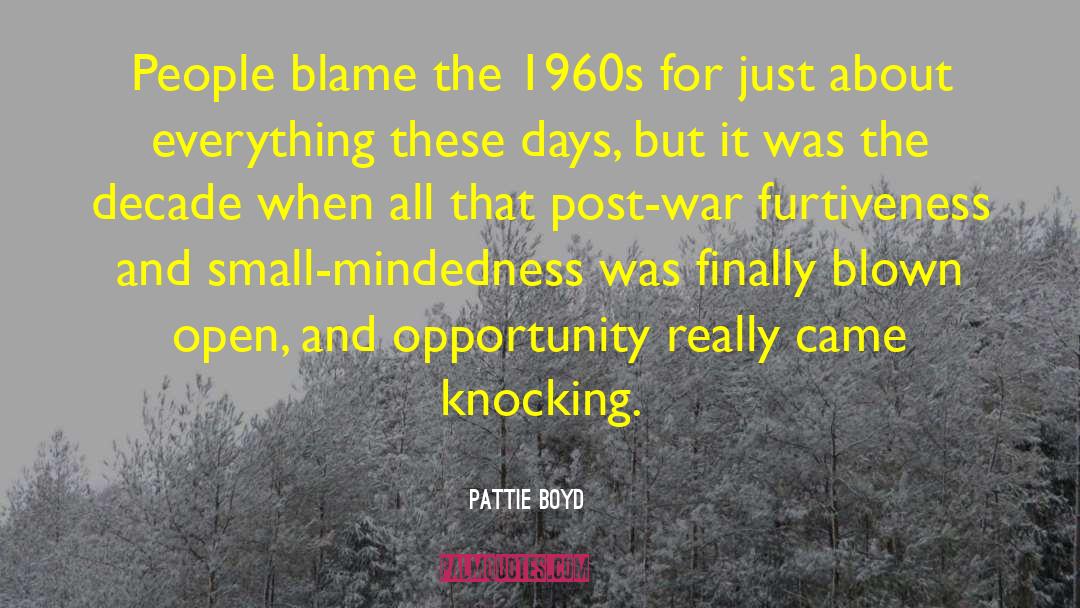 Post War quotes by Pattie Boyd