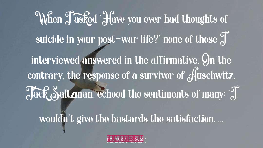 Post War quotes by Elizabeth Rosner