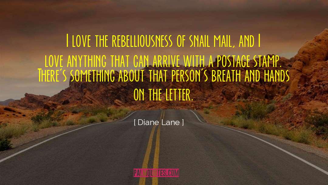 Postage quotes by Diane Lane