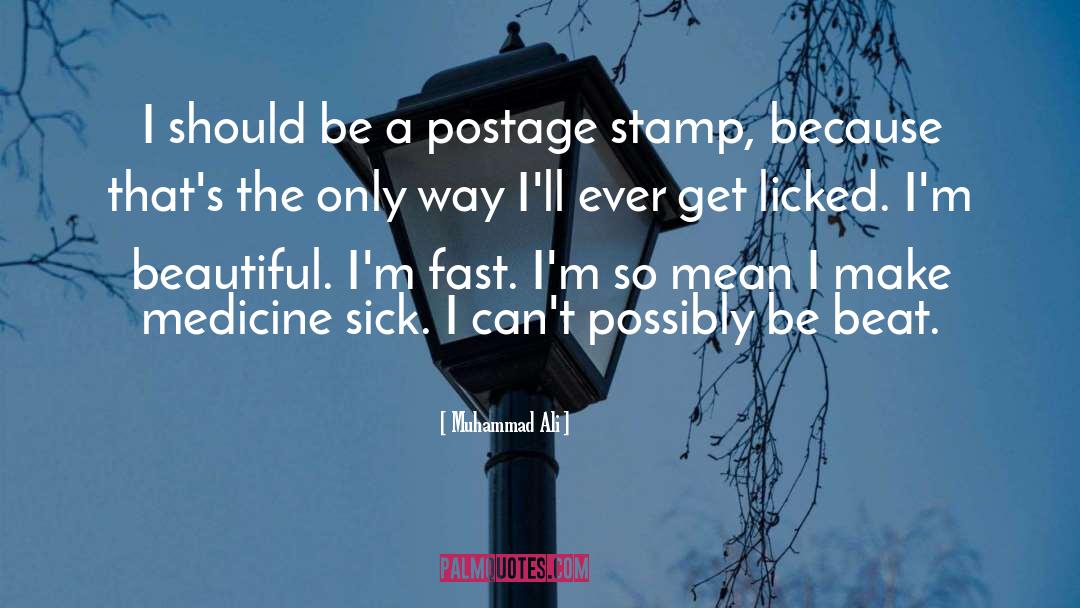 Postage quotes by Muhammad Ali
