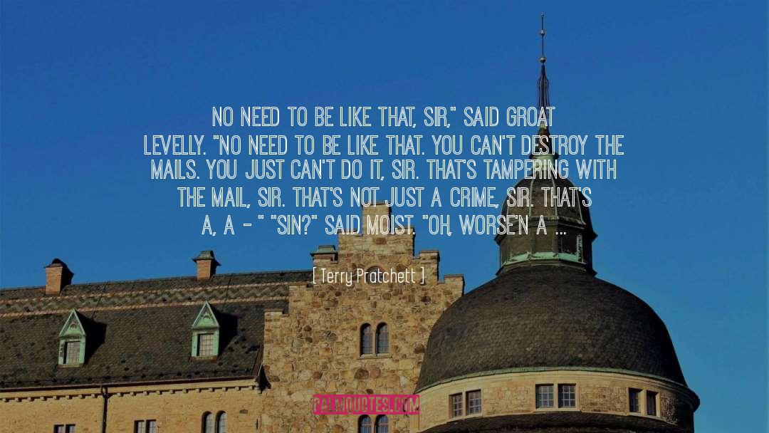 Postal quotes by Terry Pratchett