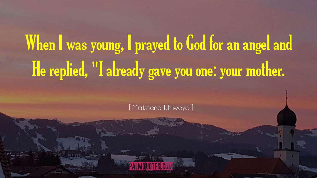 Postcard Angel quotes by Matshona Dhliwayo
