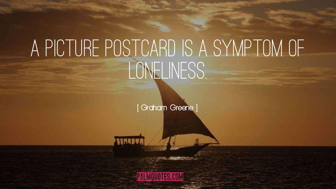 Postcard quotes by Graham Greene