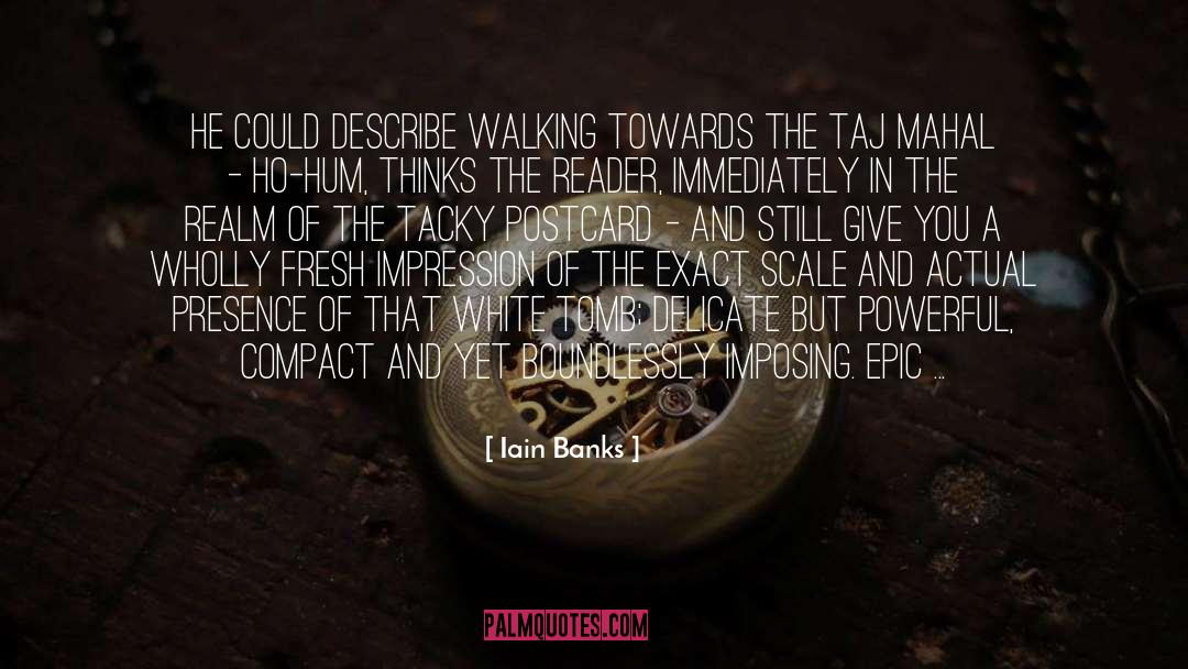 Postcard quotes by Iain Banks