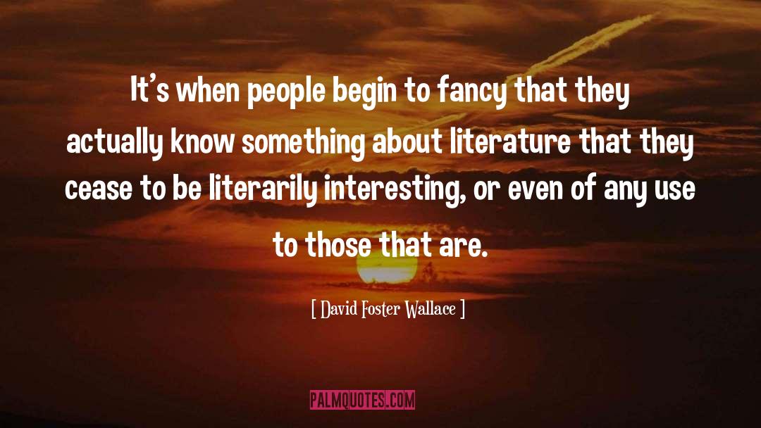 Postcolonial Literature quotes by David Foster Wallace