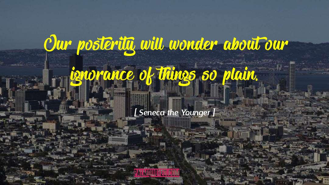 Posterity quotes by Seneca The Younger