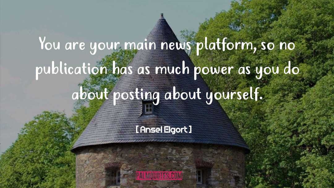 Posting Pic On Fb quotes by Ansel Elgort