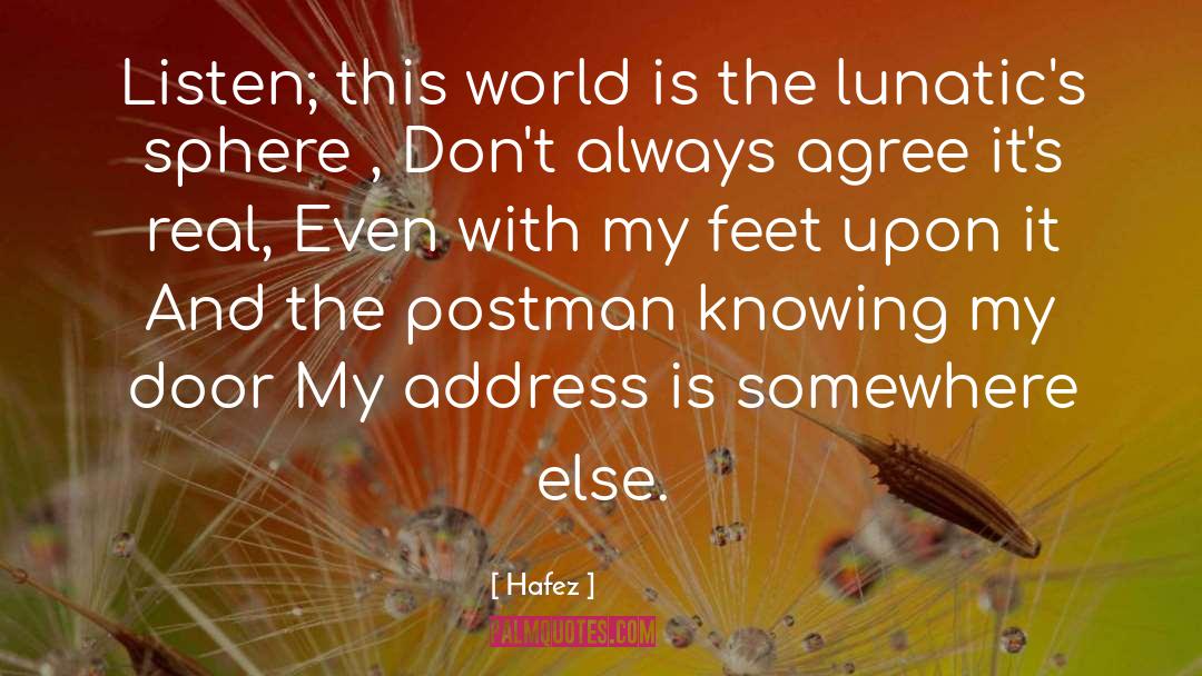 Postman quotes by Hafez