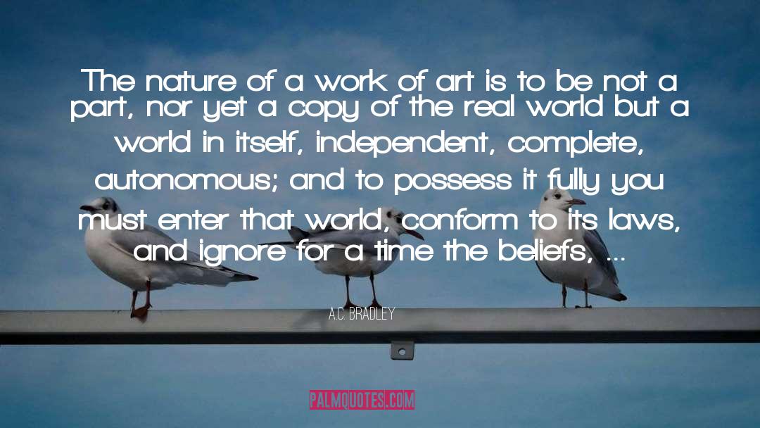 Postmodern Art quotes by A.C. Bradley