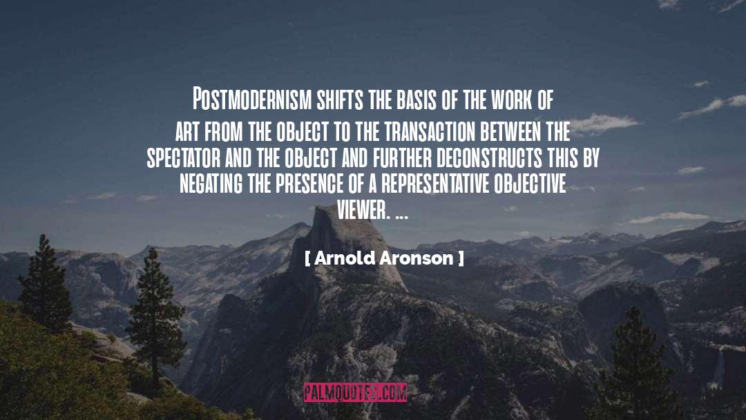 Postmodernism quotes by Arnold Aronson