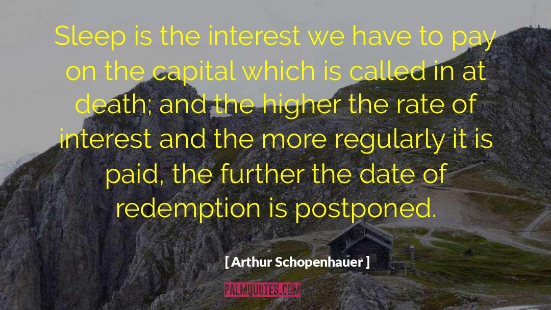 Postponed quotes by Arthur Schopenhauer