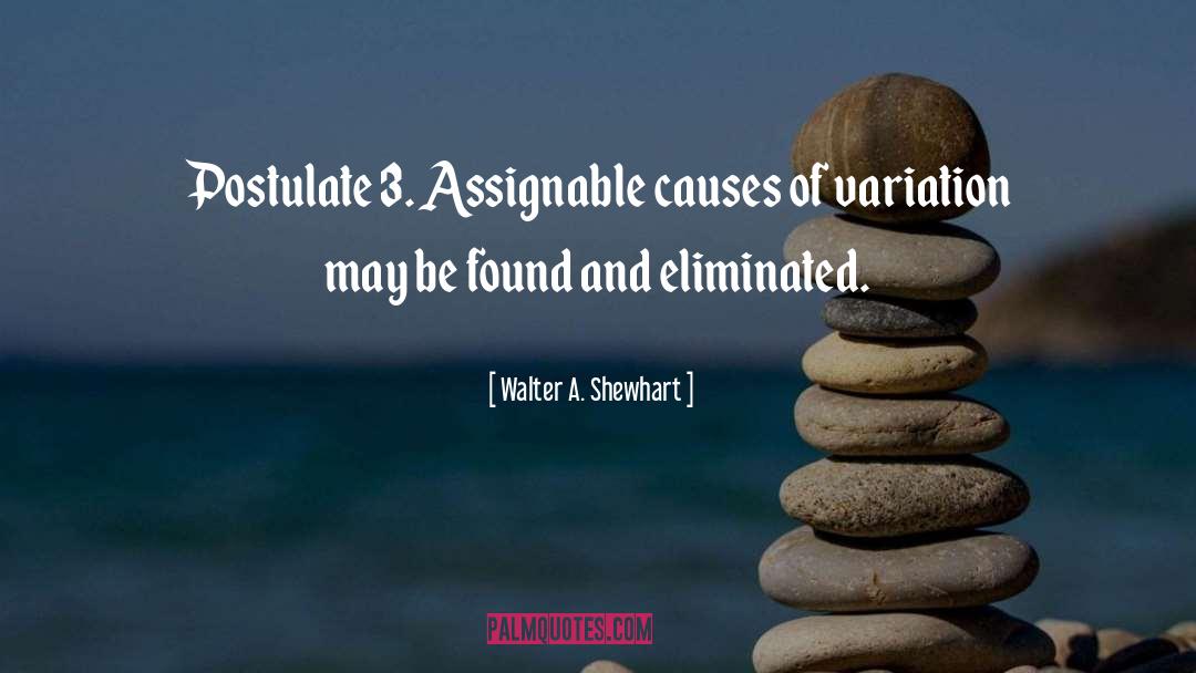Postulate quotes by Walter A. Shewhart