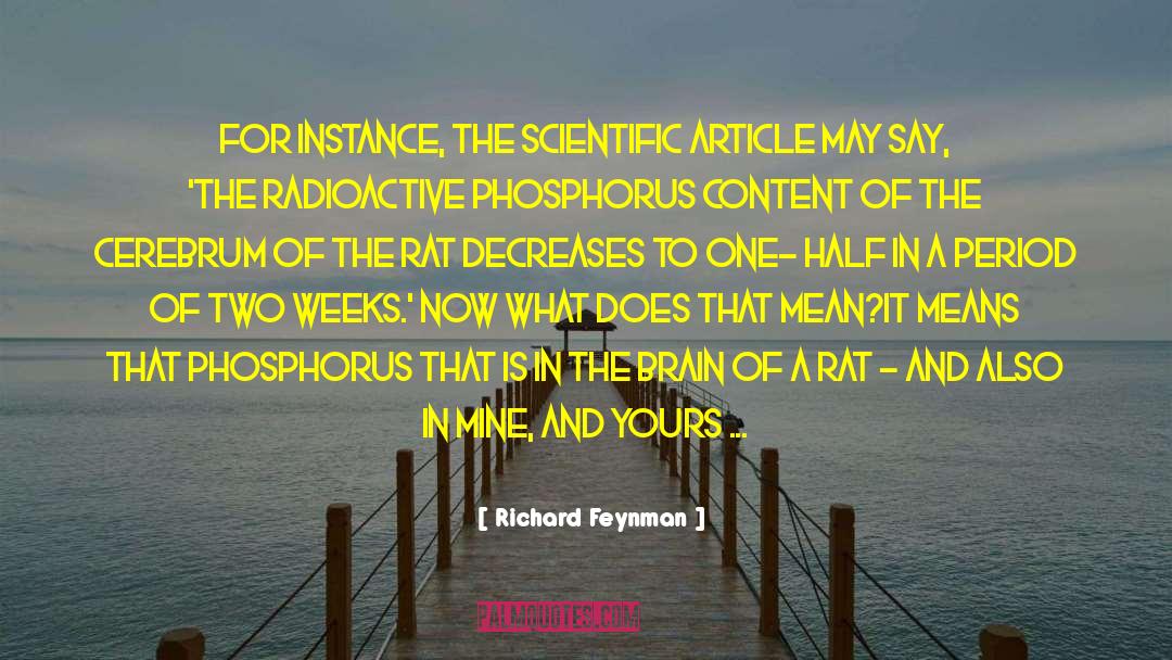 Potatoes quotes by Richard Feynman