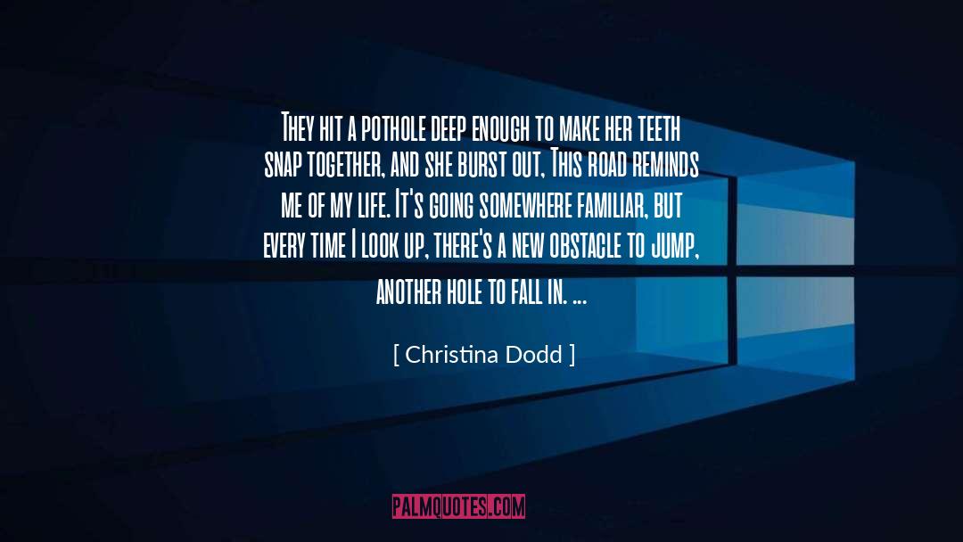 Pothole quotes by Christina Dodd