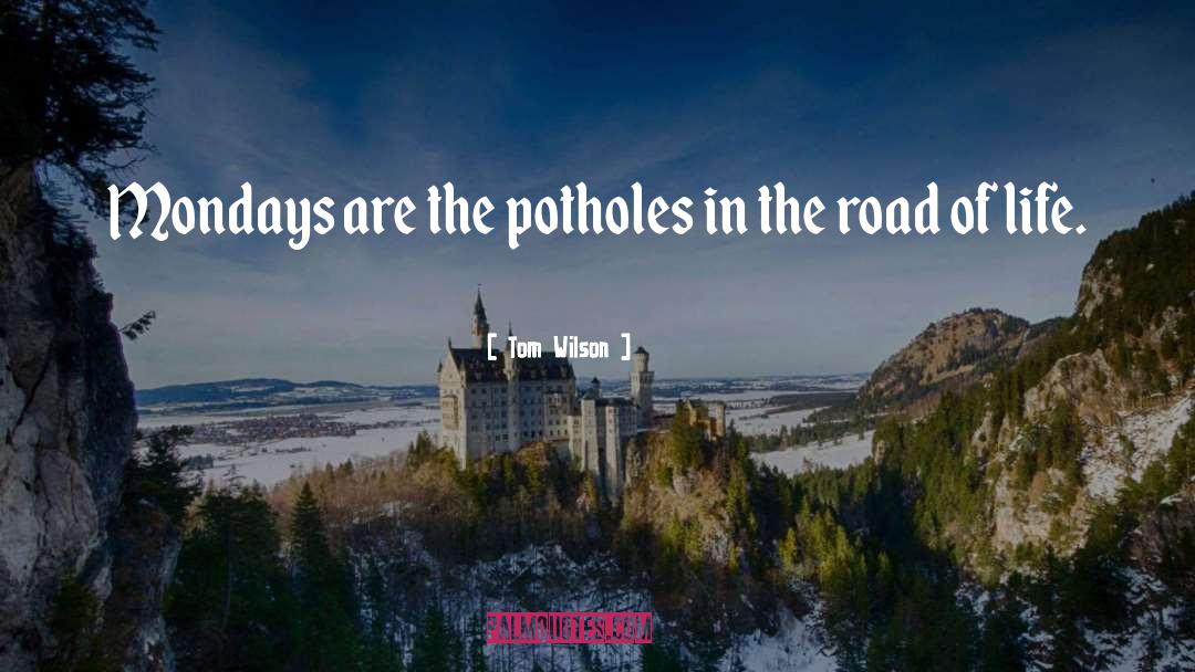 Potholes quotes by Tom Wilson