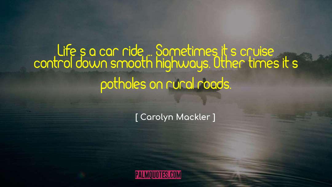 Potholes quotes by Carolyn Mackler