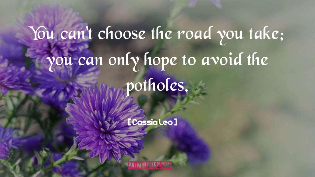 Potholes quotes by Cassia Leo