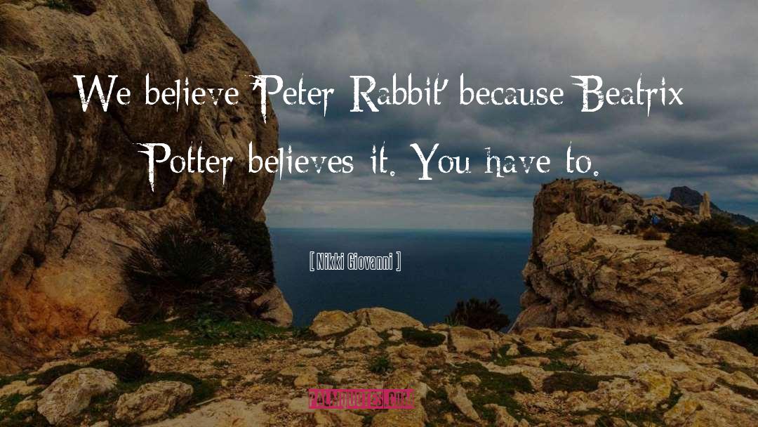 Potter quotes by Nikki Giovanni
