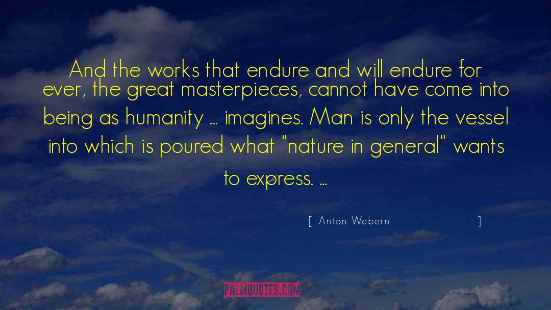 Poured quotes by Anton Webern