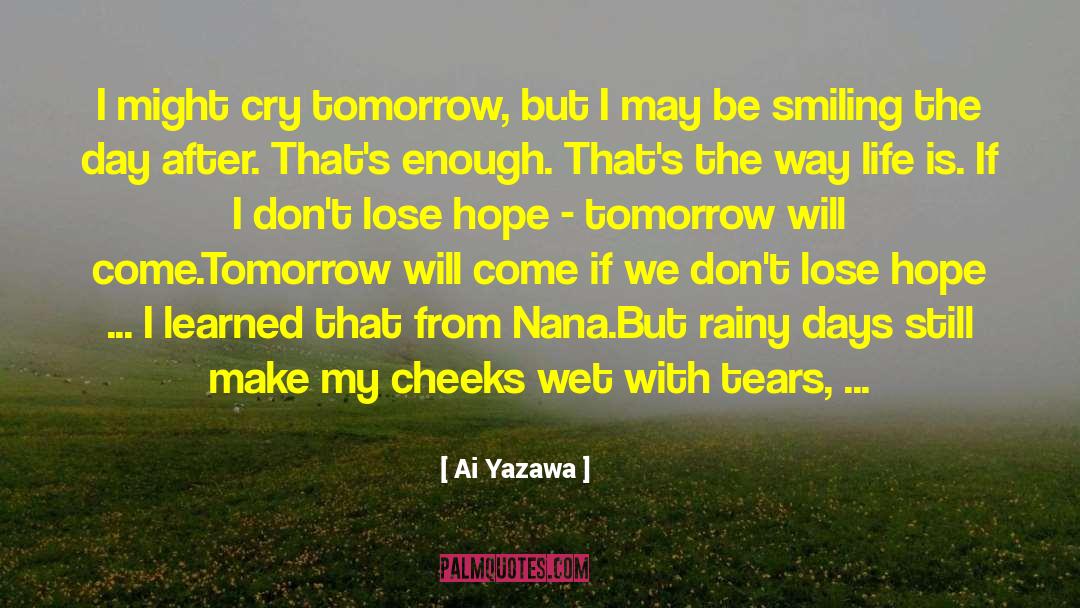 Pouring quotes by Ai Yazawa