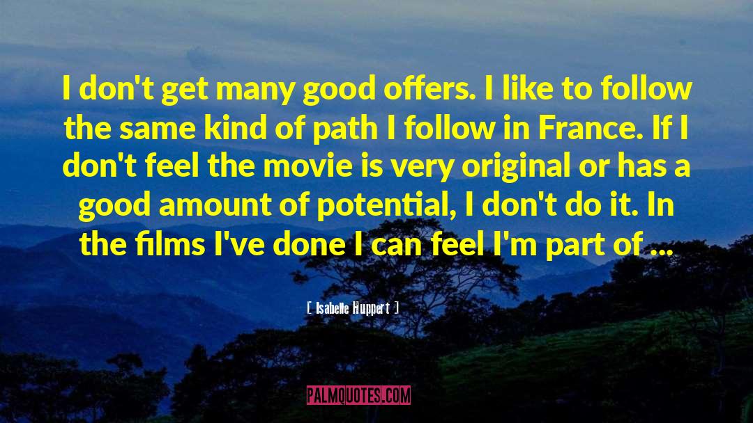 Pouzol France quotes by Isabelle Huppert