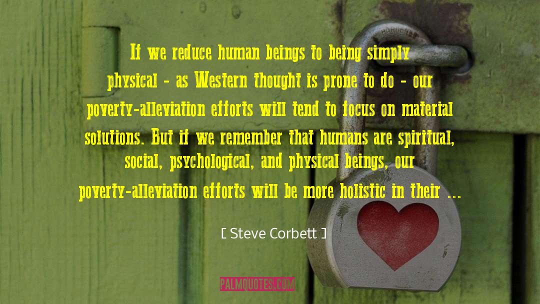 Poverty Alleviation quotes by Steve Corbett