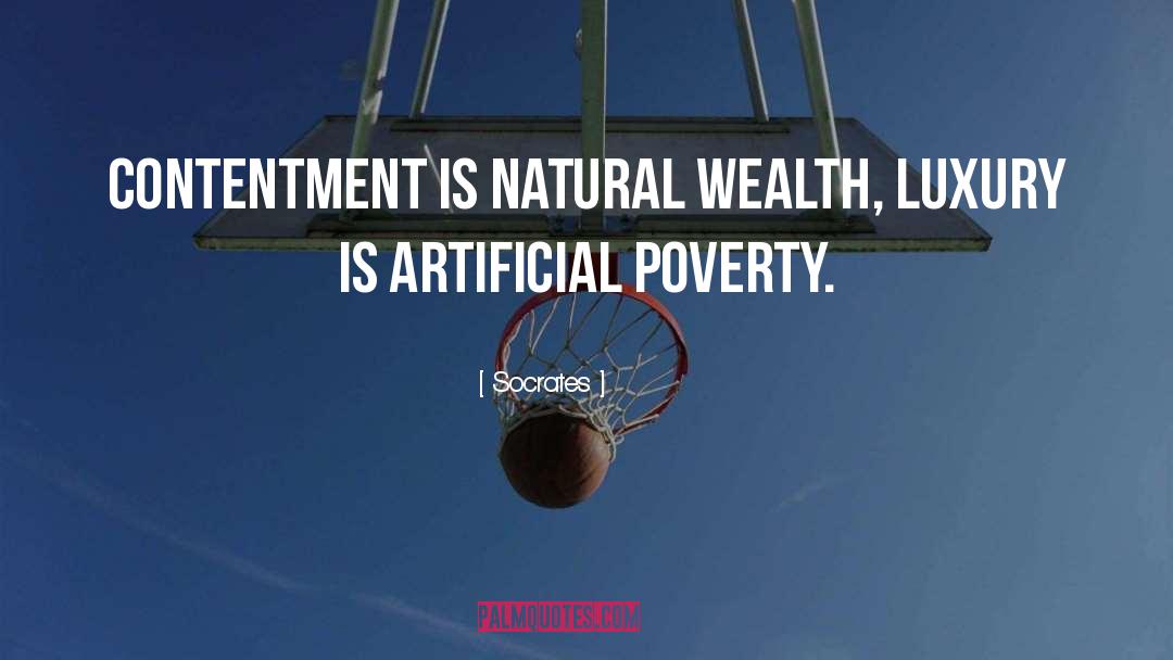 Poverty Contentment quotes by Socrates