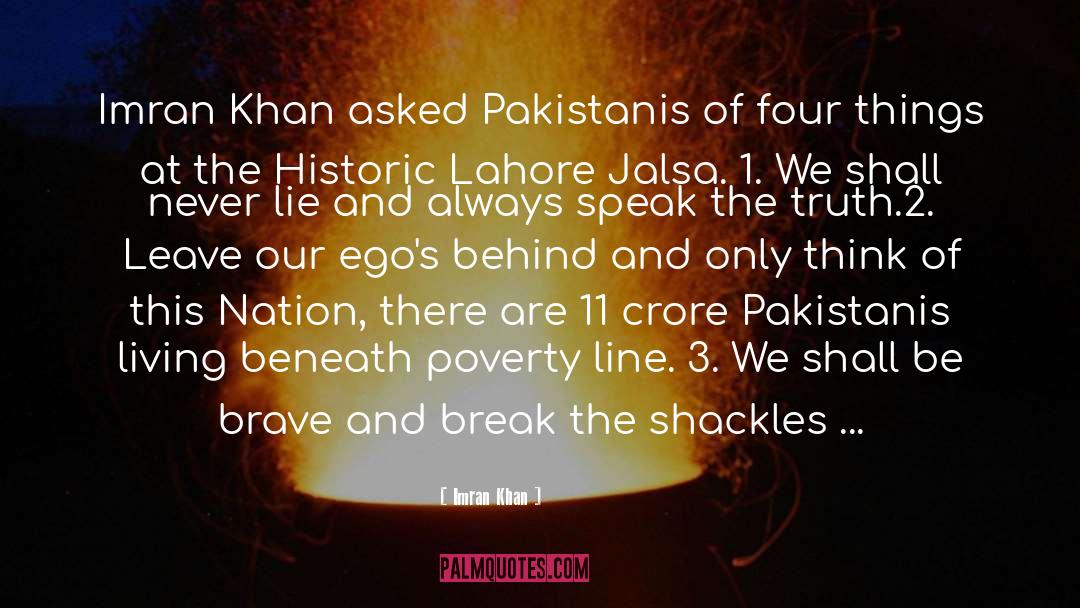 Poverty Line quotes by Imran Khan