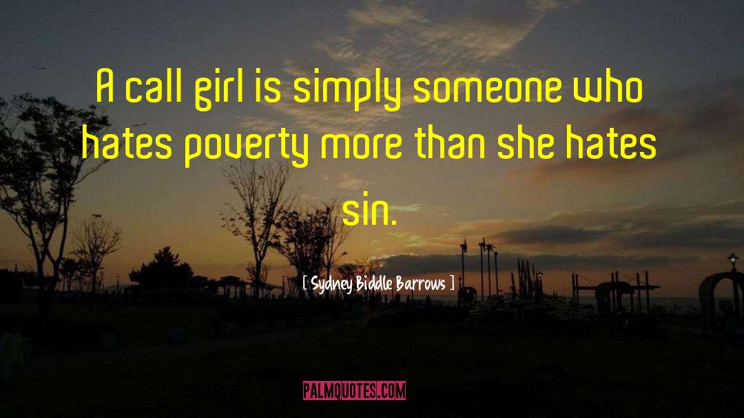 Poverty Line quotes by Sydney Biddle Barrows