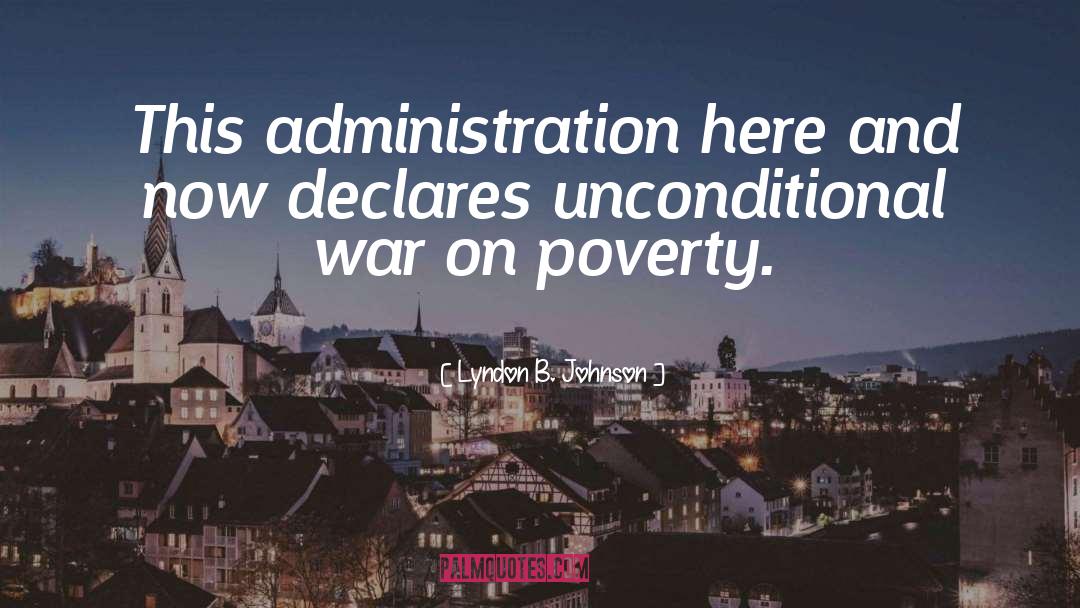 Poverty quotes by Lyndon B. Johnson