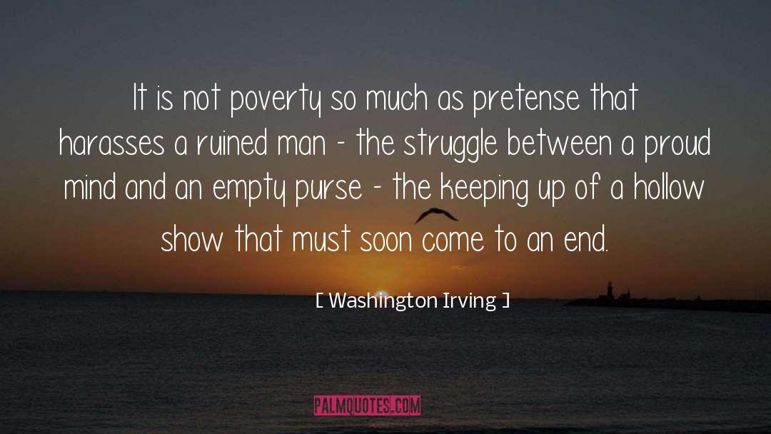 Poverty quotes by Washington Irving