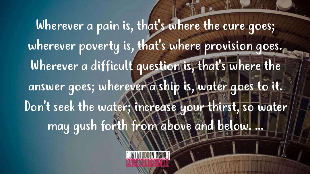 Poverty Wealth quotes by Jalaluddin Rumi