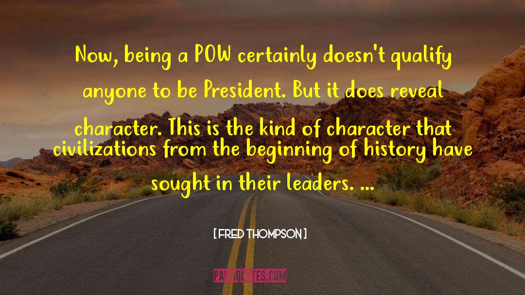Pow quotes by Fred Thompson