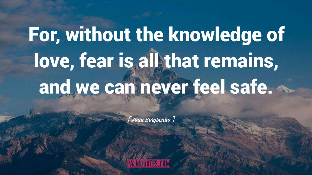 Power And Fear quotes by Joan Borysenko