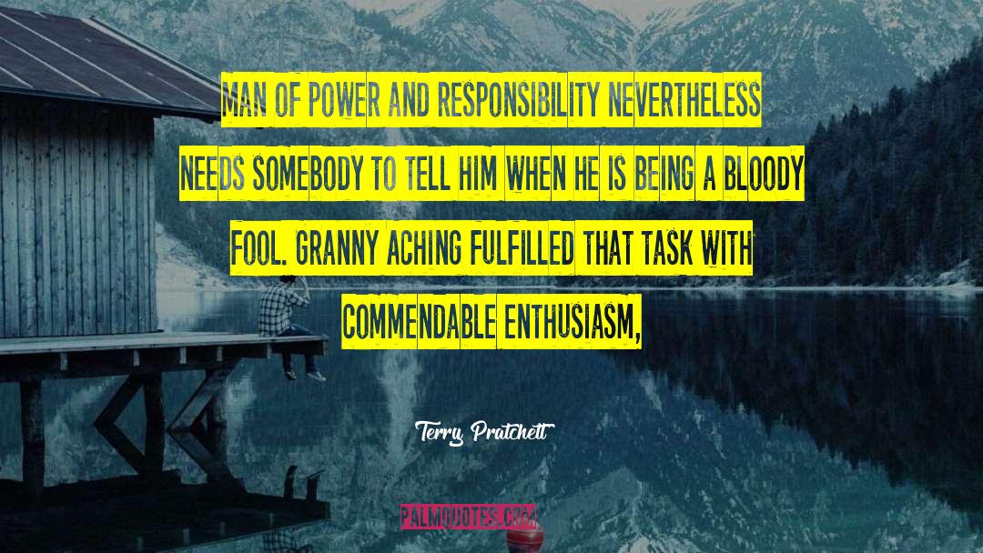 Power And Responsibility quotes by Terry Pratchett