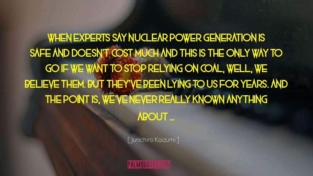 Power Generation quotes by Junichiro Koizumi
