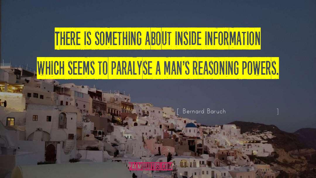 Power Inside quotes by Bernard Baruch