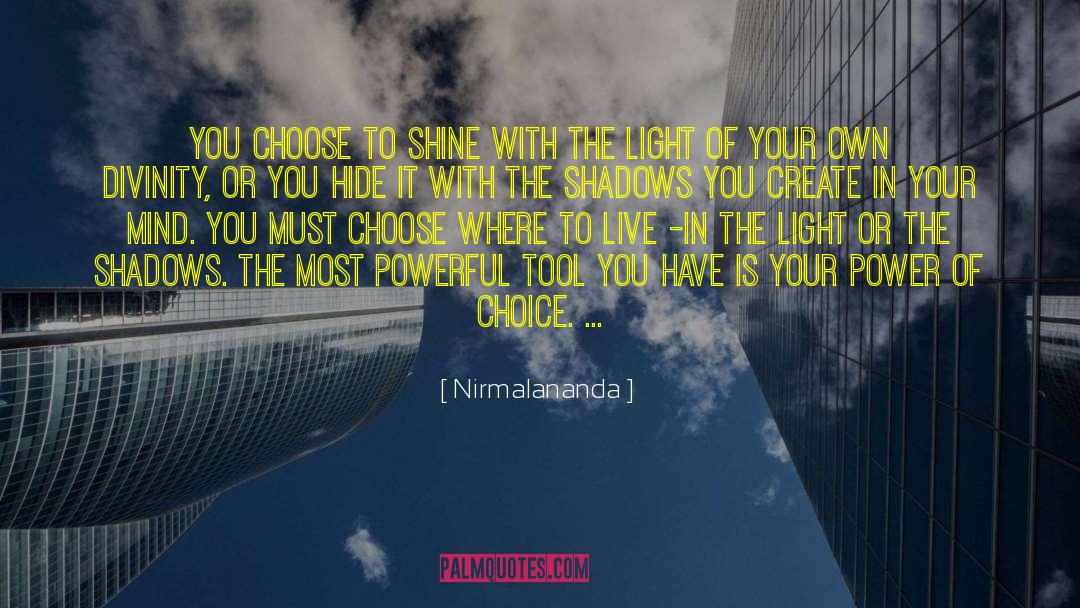 Power Of Choice quotes by Nirmalananda