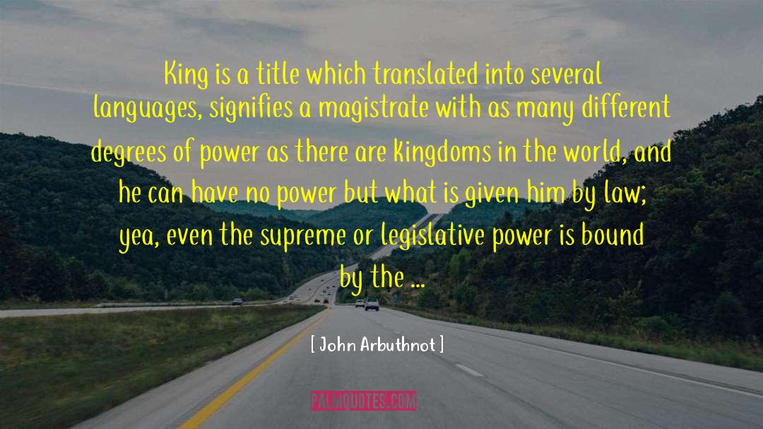Power Of Faith quotes by John Arbuthnot