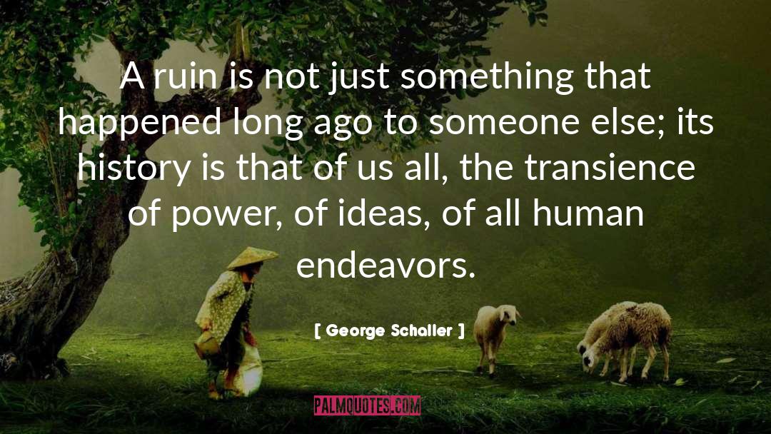 Power Of Ideas quotes by George Schaller