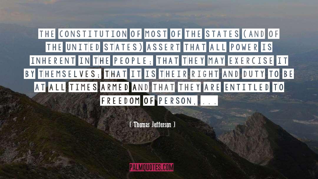 Power Of Intention quotes by Thomas Jefferson